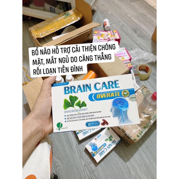 Viên uống bổ não Brain Care Overate. Hoạt huyết dưỡng não.