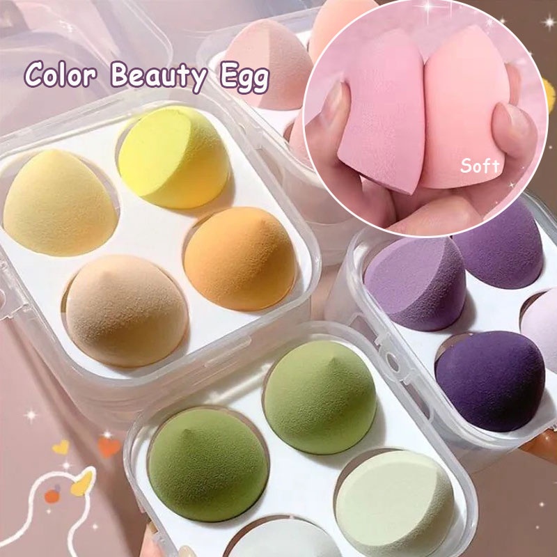 Set 4 Mút Trang Điểm Mềm Mại Hình Giọt Nước