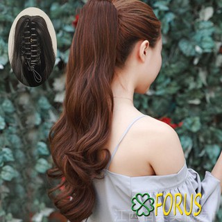 Tóc giả ngoạm kẹp N41 55-58cm ❤️FREESHIP❤️ ngoạm xoăn dài, tóc giả quặm xoăn, ngoạm tóc giả nữ Sỉ 55k