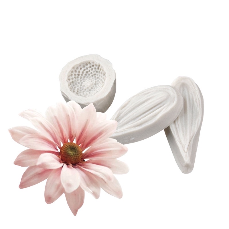 set khuôn gân cánh hoa và nhuỵ hoa trang trí bánh SM: 01