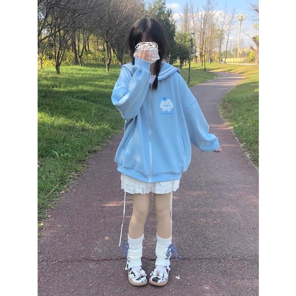 Áo khoác cổ thuỷ thủ sanrio hãng QiuQiu