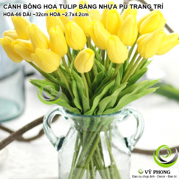 CÀNH BÔNG HOA TULIP DECOR NHÀ CỬA PHÒNG KHÁCH TRANG TRÍ CHỤP ẢNH SẢN PHẨM INS ĐẠO CỤ CHỤP HÌNH HOA-66