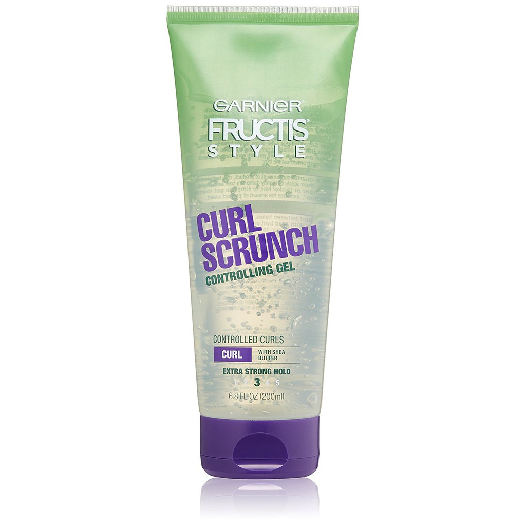 Gel tạo hình tóc Garnier Fructis Style Curl Scrunch Controlling Gel Curly Hair 200ml (Mỹ)