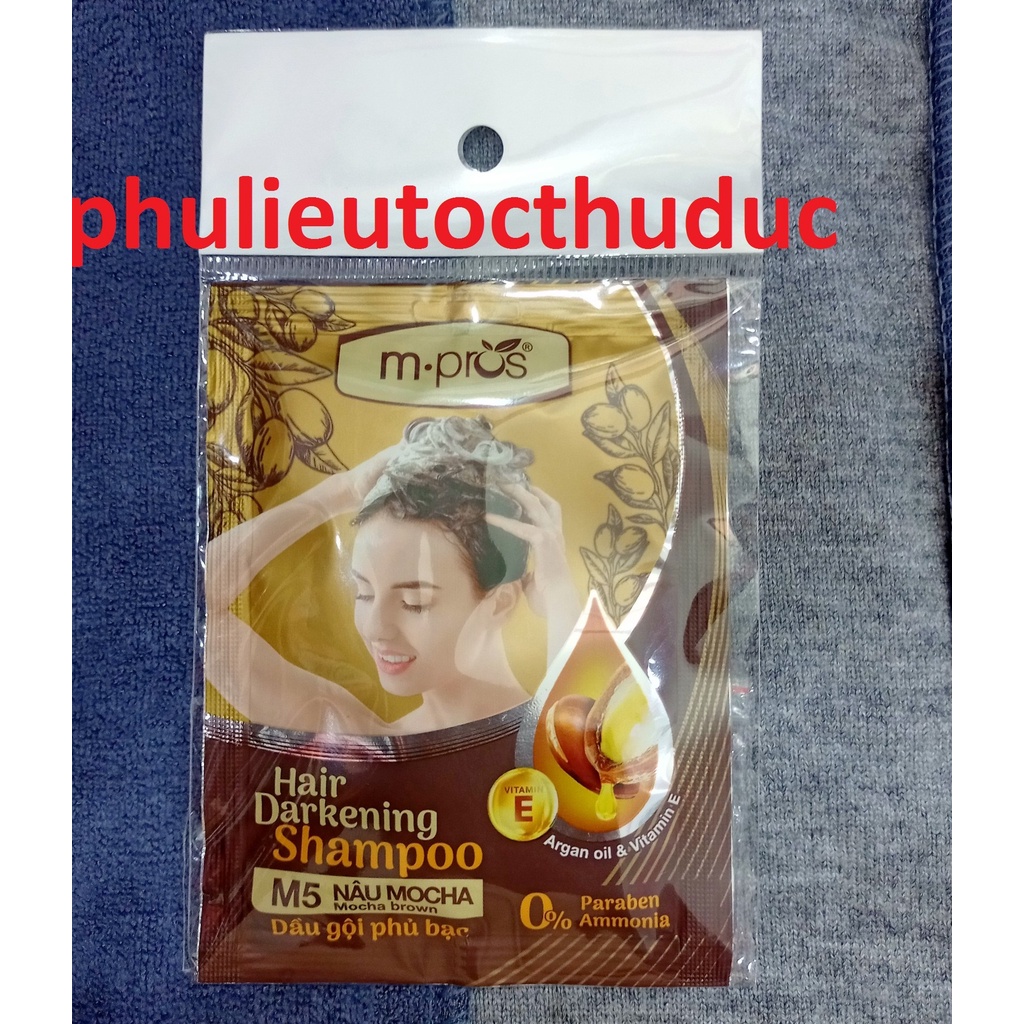 Dầu gội phủ bạc Mpros dạng gói