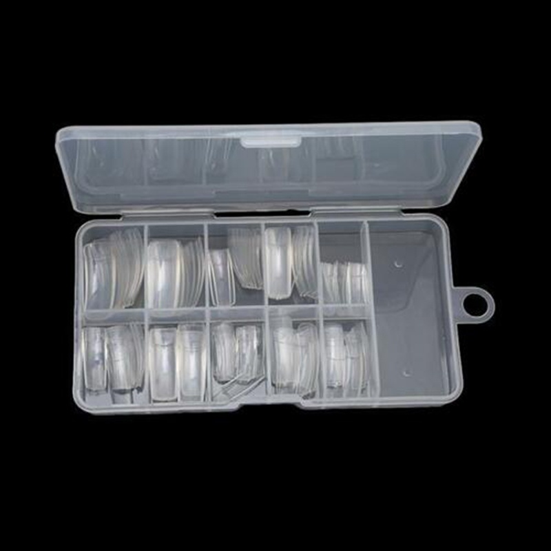 (Hàng Mới Về) Set 100 Móng Tay Giả Bằng Acrylic Kèm Hộp Đựng Tiện Dụng