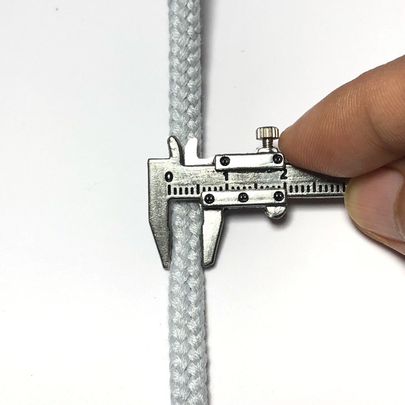 5-&gt;20 mét - dây 5mm oval ko lõi cotton pha Pp xuất khẩu bóng đẹp chắc chắn dùng làm macrame, trang trí, căng lều