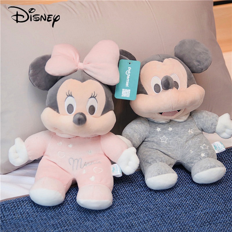 Thú Nhồi Bông cotton Hình Nhân Vật Disney Chuột Mickey Minnie
