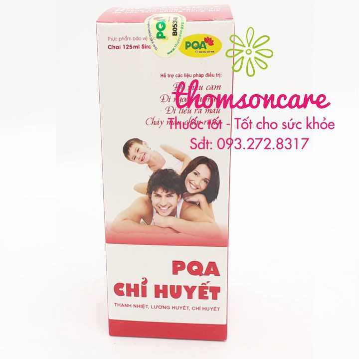 Chỉ huyết PQA hỗ trợ giảm chảy máu cam, nóng trong - chai 125ml