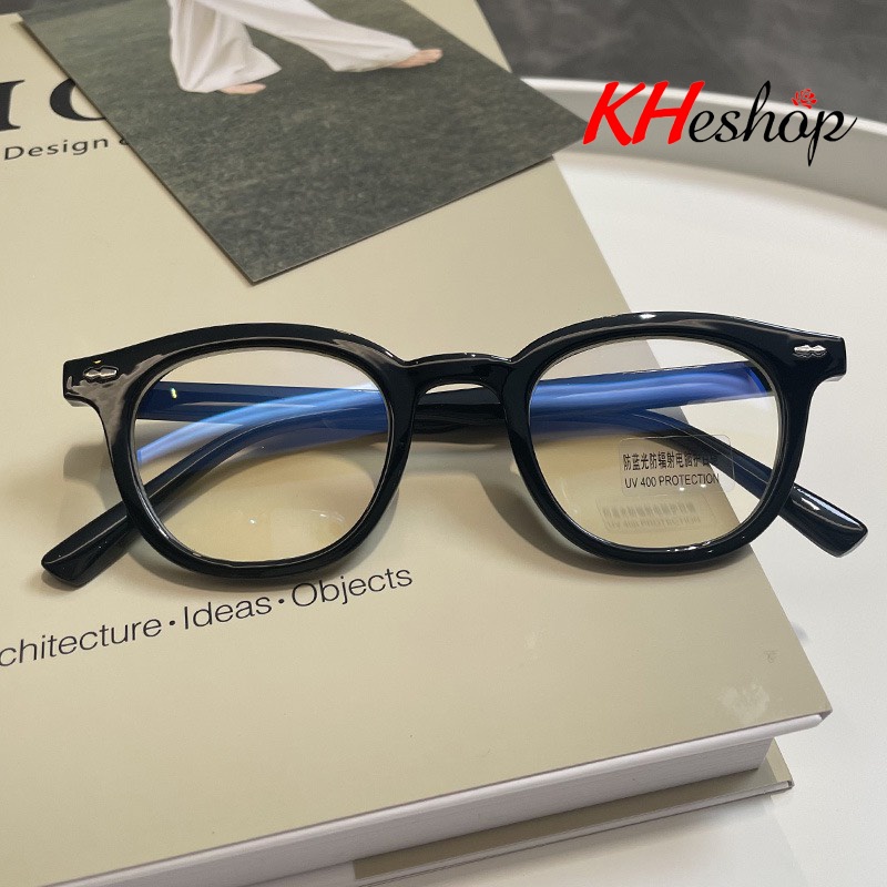 Kính 0 độ Hàn Quốc thiết kế dạng mắt màu siêu Sang Chảnh, có thể thay tròng cận mã Y1141