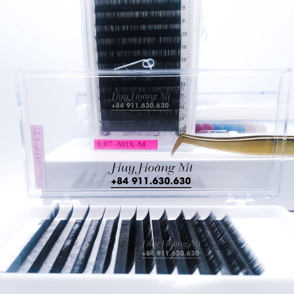 Mi mix (8-13) độ cong M _Dụng cụ nối mi_Huy Hoàng Mi