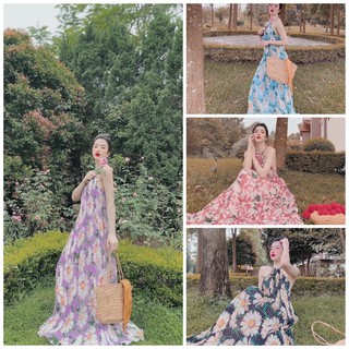  Đầm Maxi Vintage Đi Biển 4 Màu