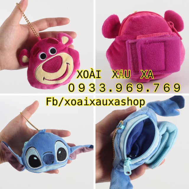 MÓC KHÓA GẤU BÔNG TREO TÚI XÁCH, BALO CÓ NGĂN KÉO NHỎ