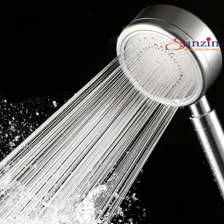 Vòi sen tăng áp Không Dùng Điện, Nano Massage làm từ Hợp Kim Nhôm - Hvtore 234