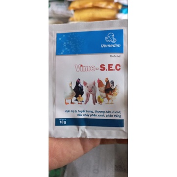 Vime_ s.e.c chướng bầu diều gà.tiêu chảy.viêm ruột. gói 10gr