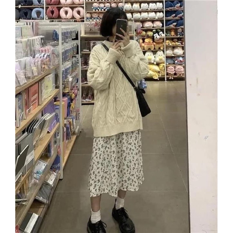 VÁY BABYDOLL HOA BUỘC EO (ảnh thật/video)