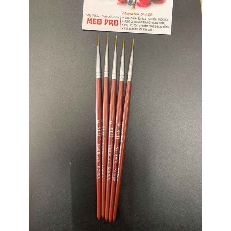 Cọ râu ( cọ nét - cọ tóc ) SLH dùng tô , vẽ các mẫu hoa văn mã 455697 làm móng tay chân