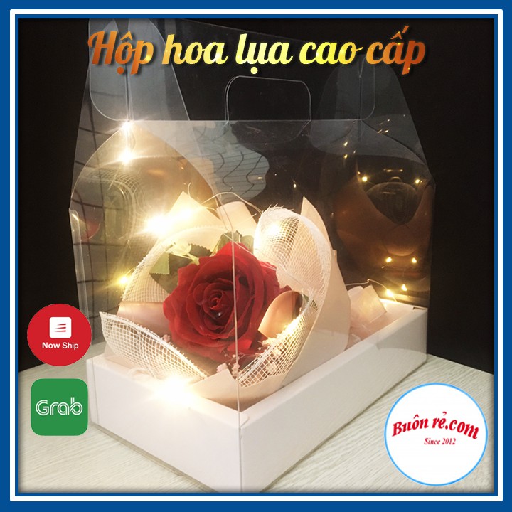 Hoa hồng lụa cao cấp KÈM đèn Led trao gửi yêu thương cho một nửa kia của bạn