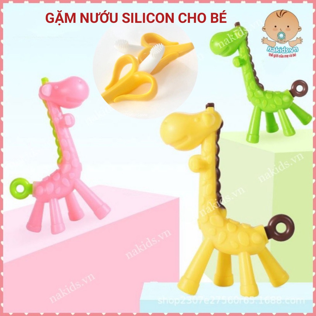 Gặm Nướu Hươu Cao Cổ, Chuối Baby Molar - Gặm Nướu Cho Bé Giúp Giảm Đau Ngứa Lợi Khi Mọc Răng Kèm Hộp Đựng Tiện Lợi MS15