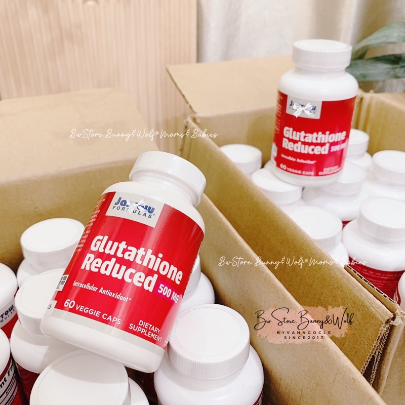 Viên Uống Trắng Da Jarrow Formulas Glutathione Reduced 500mg USA - Hộp 60 viên