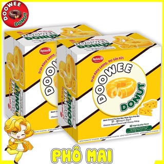 Hộp 10 Bánh Donut Doowee Nhân Kem Pho Mai 300gr