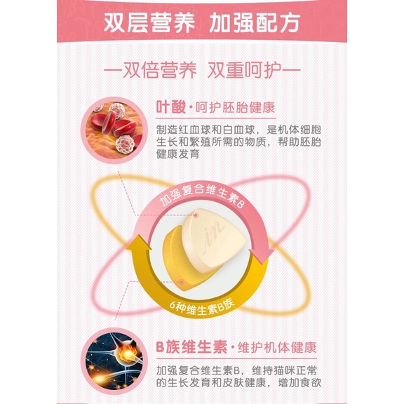 Vitamin cho mèo InKat với tổ hợp Vitamin B và Folic Acid tăng cường ăn uống tăng cân IN01