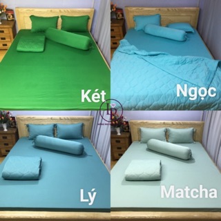 Trọn bộ 5 Món Chăn GA THUN LẠNH,Mềm mát Mịn TRƠN HÀN QUỐC kèm Mền(CHỌN MÀU+CÓ SẴN)