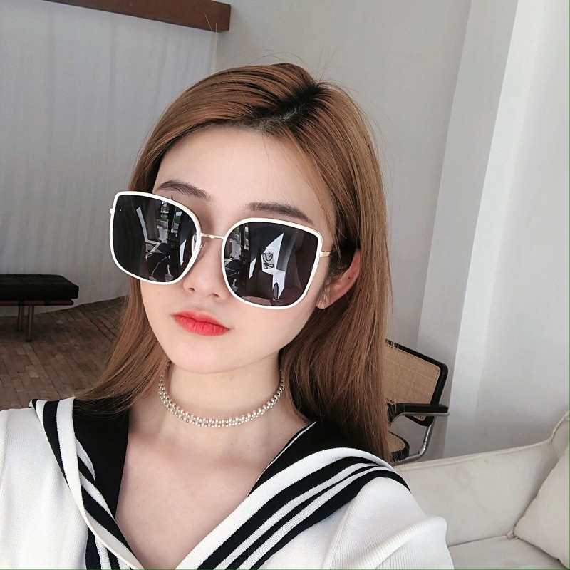 Kính mát nữ mắt vuông phong cách Hàn Quốc cute chống tia UV đẹp giá rẻ thời trang cao cấp 208
