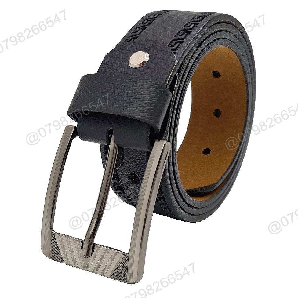 Dây thắt lưng nam giả da PU DHM-221 | Đầu khoá kim thời trang | đục lỗ nguyên dây | Bảo hành 12 tháng