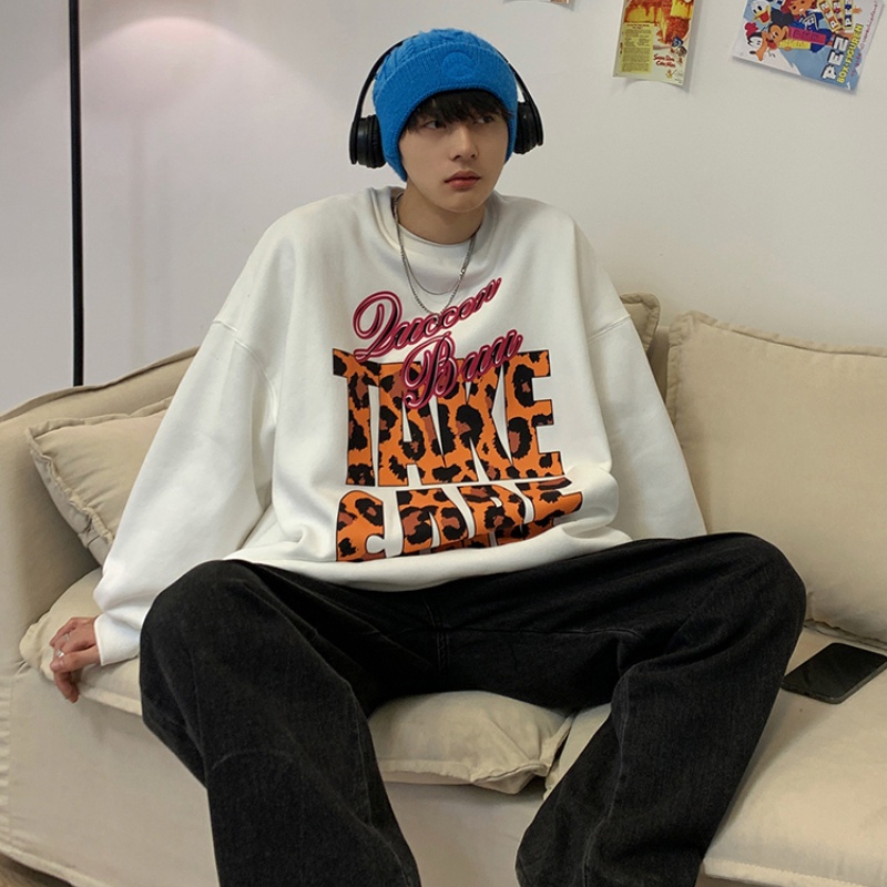 Áo Nỉ Tay Dài Cổ Tròn In Chữ Thời Trang Dành Cho Nam Size M-3XL