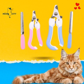 [FREESHIP]Bộ Kìm Bấm Móng, Cắt Móng Cho Chó Mèo - Cán Cong (Kèm Dũa)