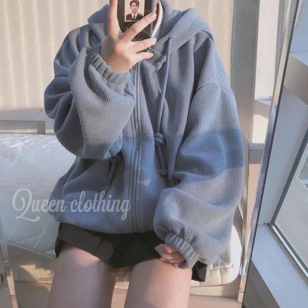 Áo khoác nỉ xanh ( kèm ảnh thật ) | BigBuy360 - bigbuy360.vn