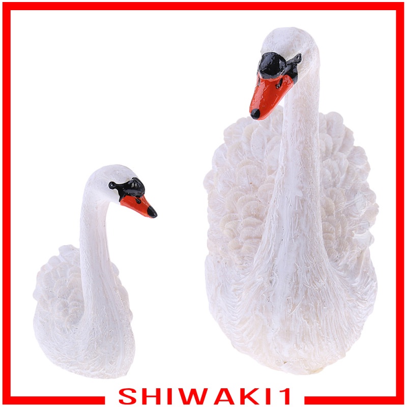 Tượng Thiên Nga Bằng Nhựa Resin Dễ Thương Trang Trí Sân Vườn