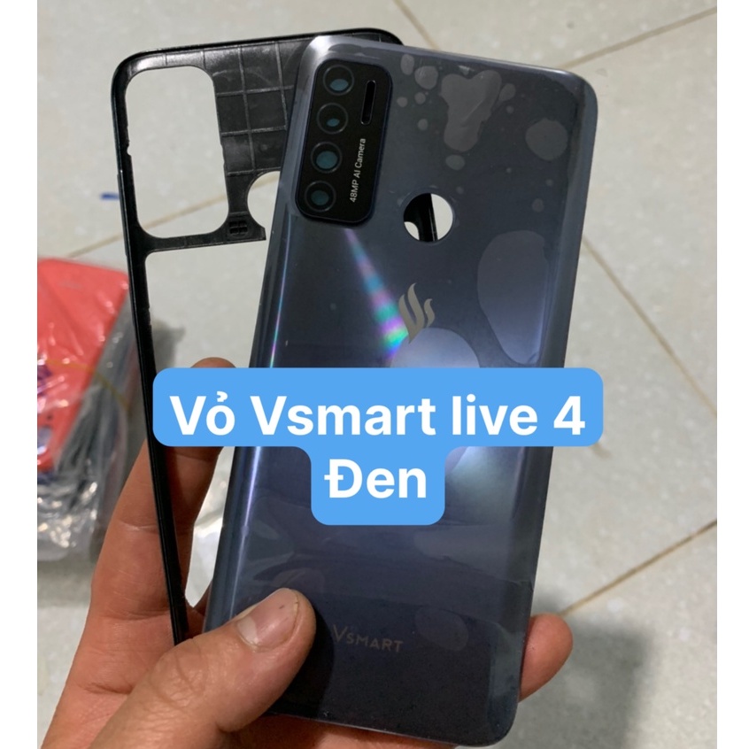 Lưng vỏ viền Vsmart Live 4 / gồm lưng, viền, kính camera