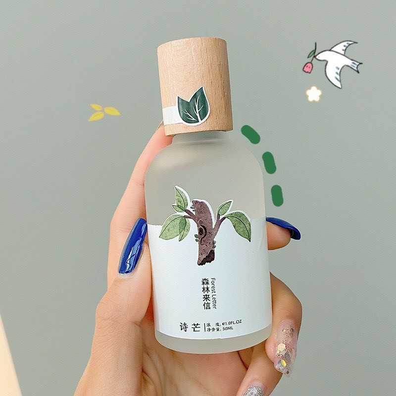 Nước Hoa Shimang Nắp Gỗ - Body Mist Shimang Mẫu Mới Nắp Gỗ Thân Thủy Tinh