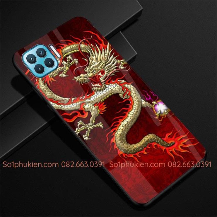 Ốp Lưng OPPO A73 4G / F17 / A93 lưng ép kính cường lực nano chống bể cao cấp hình sư tử, sói, cá siêu đẹp
