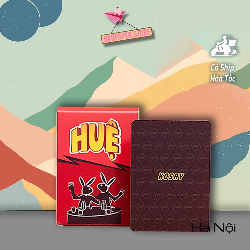 Bộ bài "HUỆ" - Drinking Game hà nội gây bùng nổ cuộc vui liên hoan làm bạn vừa say vừa cười như điên trên bàn nhậu