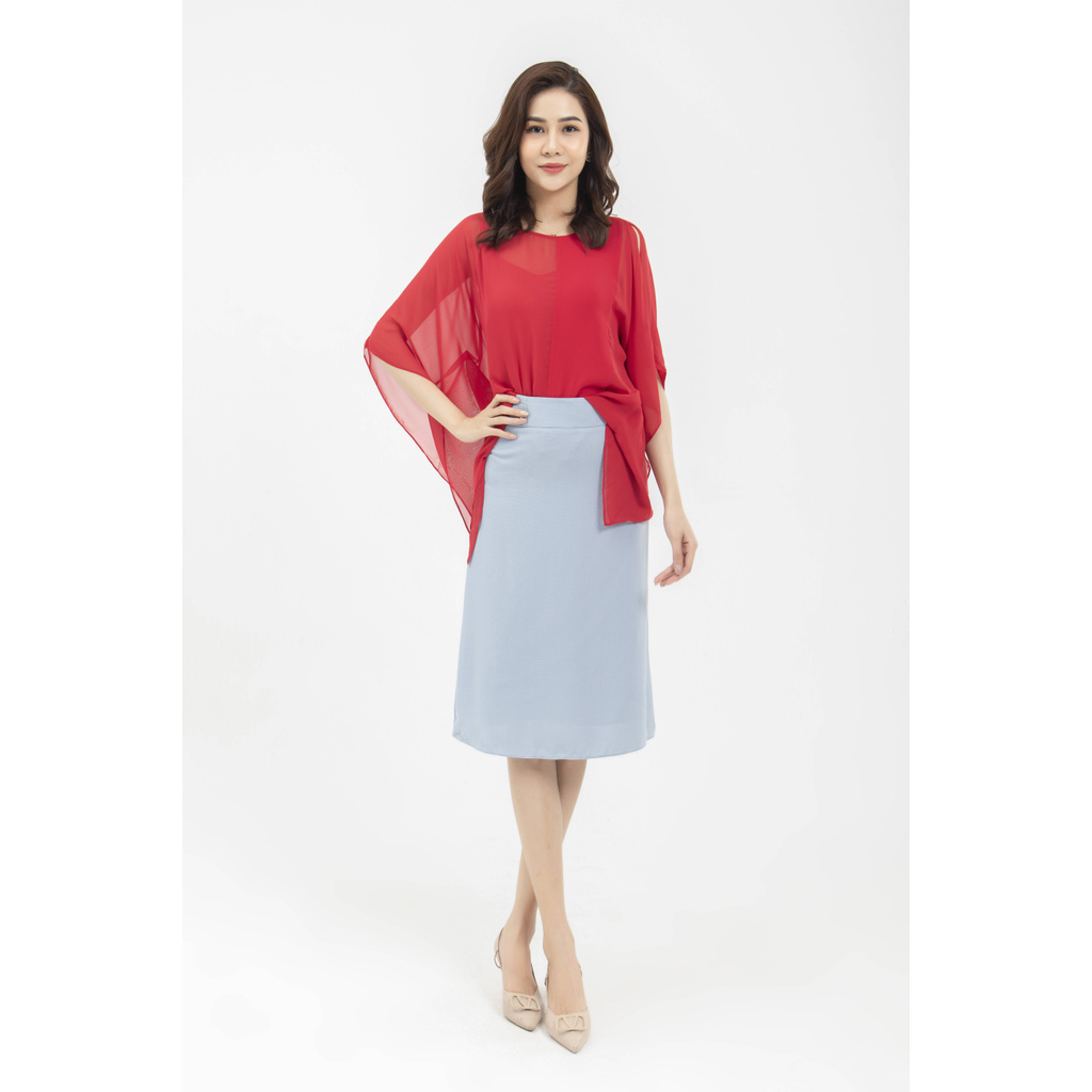 [Mã WABRLOW5 giảm 15% đơn 300K] Chân váy xanh dáng dài thiết kế Elise | BigBuy360 - bigbuy360.vn