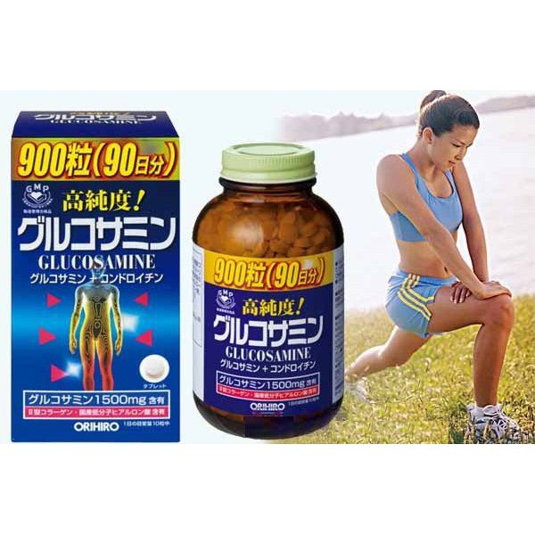 Bổ xương khớp Glucosamine Orihiro 1500mg 900 viên- Nội Địa Nhật Bản - Giúp tái tạo sụn khớp
