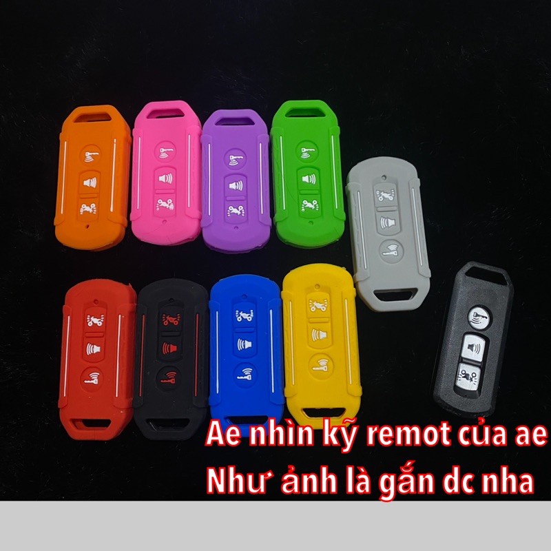 Bao remote silicon bảo vệ chìa khóa Smartkey cho SH125 SH150, SH mode PCX Lead Airblade bao cao su bảo vệ smk