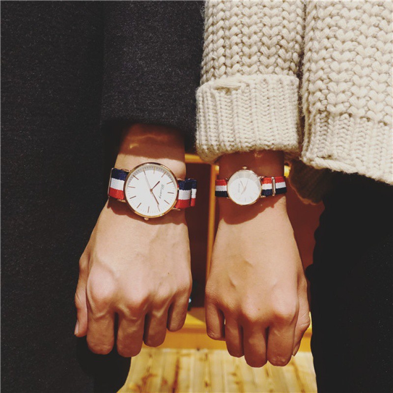 Đồng hồ Nam Nữ Geneva mặt tròn dây dù trẻ trung - MS40 | BigBuy360 - bigbuy360.vn