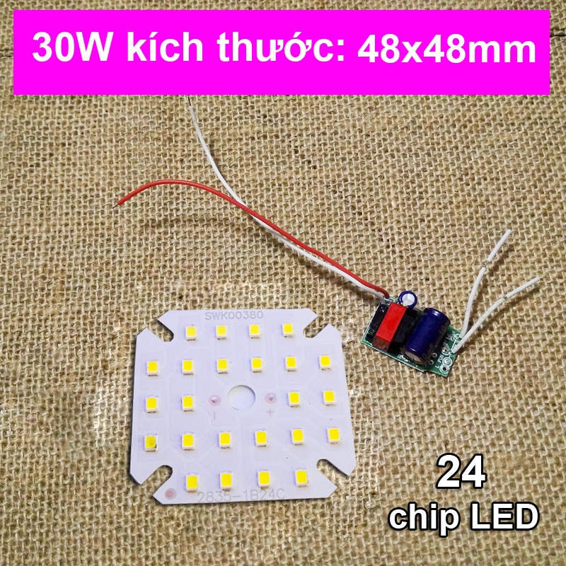 Chip LED BULB kèm Driver AC220V 50 ngàn giờ Sáng trắng 5w 10w 20w 30w 40w 50w 60w