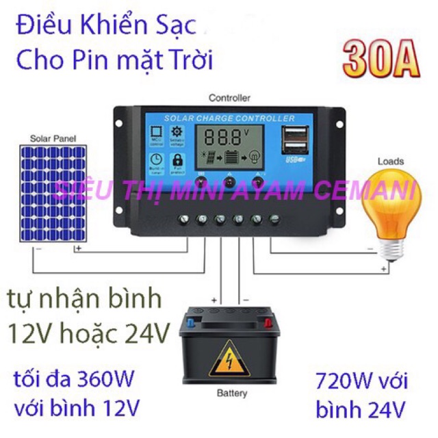 Bộ điều khiển sạc năng lượng mặt trời