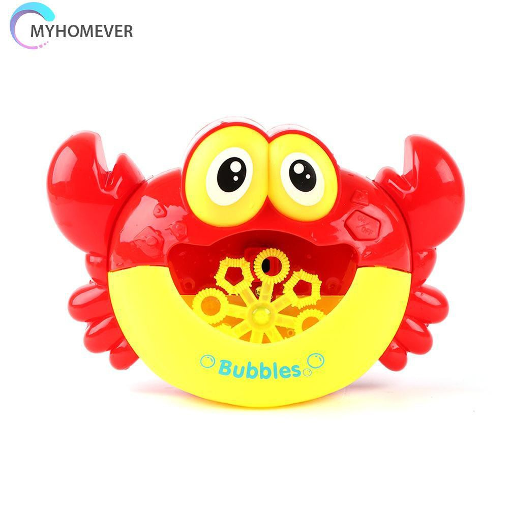 Pop It Fidget Đồ chơi Electric Crab Bubble Machine Bathtub Bubble Maker Light Music Baby Bath Đồ chơi