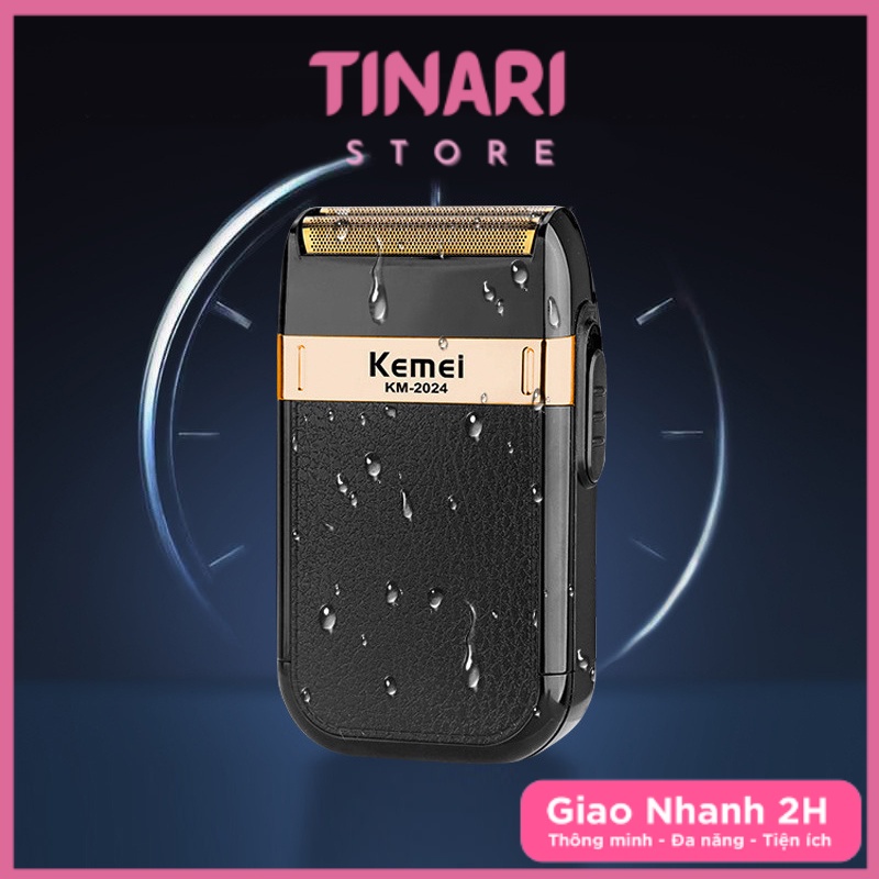 Máy Cạo Râu Kemei 2024, Máy Cạo Lông Cạo Tóc Bằng Điện Đa Năng Cao Cấp