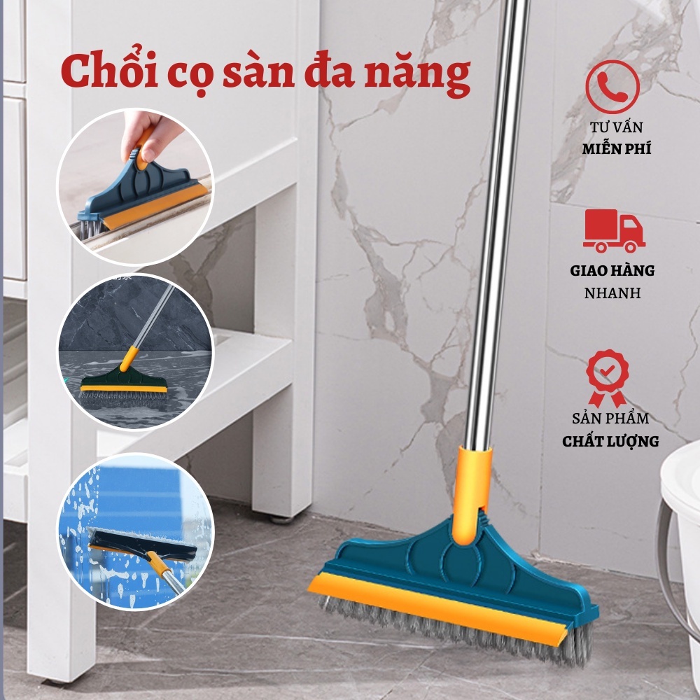 Chổi Quét Nhà Siêu Sạch Mọi Góc Bẩn Chà Sàn Nhà Tắm Thông Minh Thiết Kế Đầu Gạt Nước Và Đầu Chổi Xoay 120 Độ Tiện Lợi
