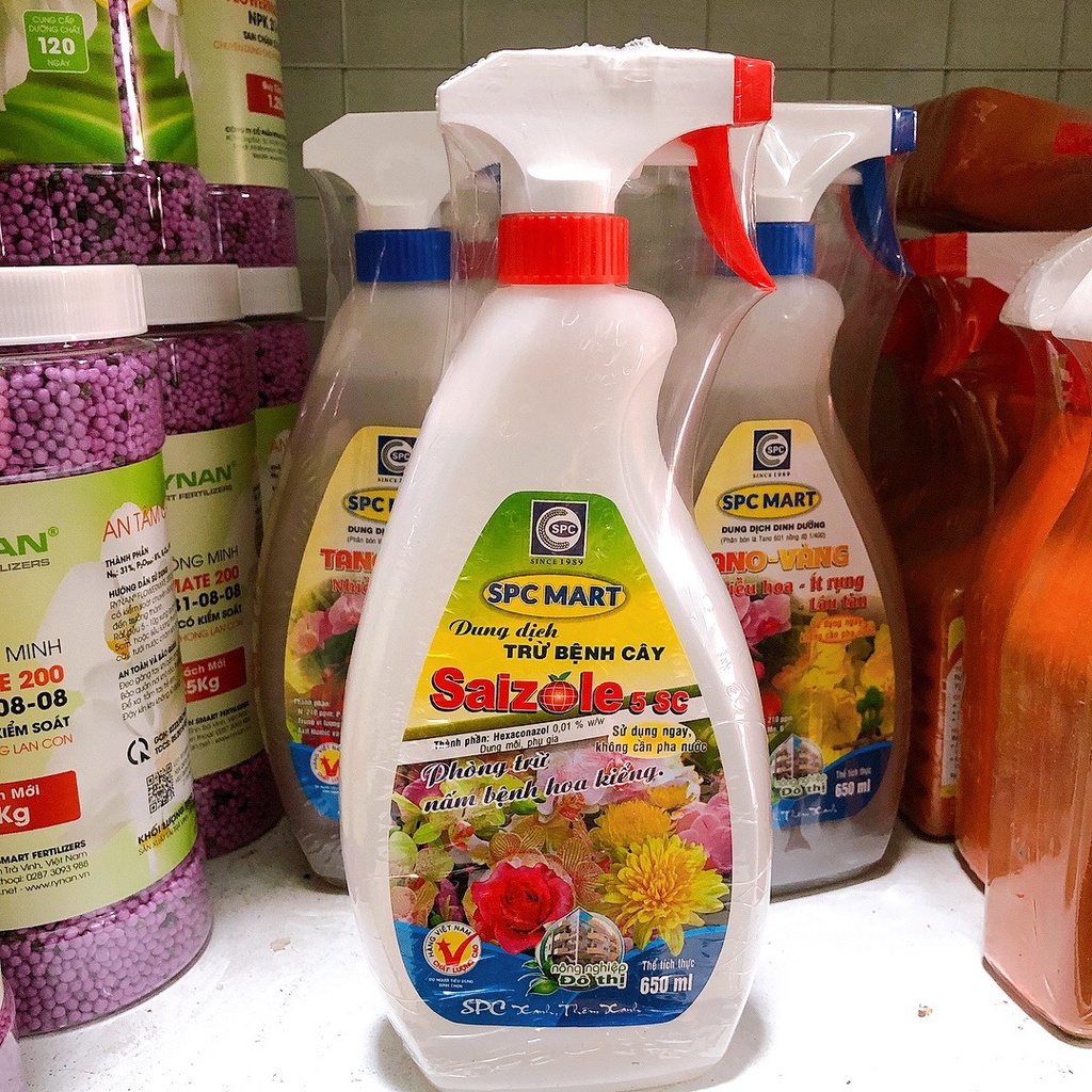 CHẾ PHẨM PHÒNG TRỪ BỆNH PHA SẴN TIỆN DỤNG SAIZOLE 5SC - BÌNH XỊT 650ML