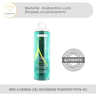 Sữa Rửa Mặt A-Derma Gel Moussant Purifiant Phys-Ac