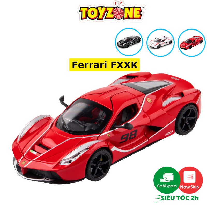 Mô hình siêu xe Ferrari Rafa FXXK tỉ lệ 1:22 mô phỏng chi tiết nội thất chất liệu hợp kim sơn tĩnh điện có đèn, âm thanh