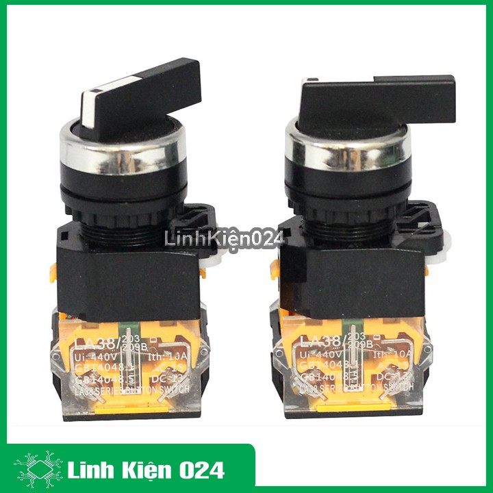 Công Tắc Xoay 3 Vị Trí LA38 440VAC-10A