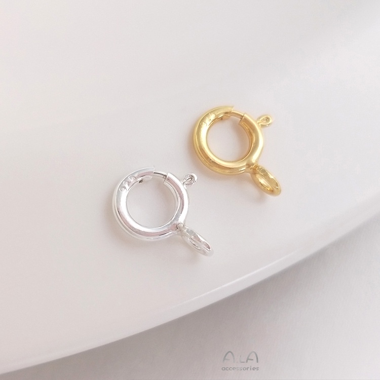 Khóa Lò Xo Mạ Vàng / Bạc S925 14K Nhiều Màu Sắc Dùng Làm Trang Sức Thủ Công DIY